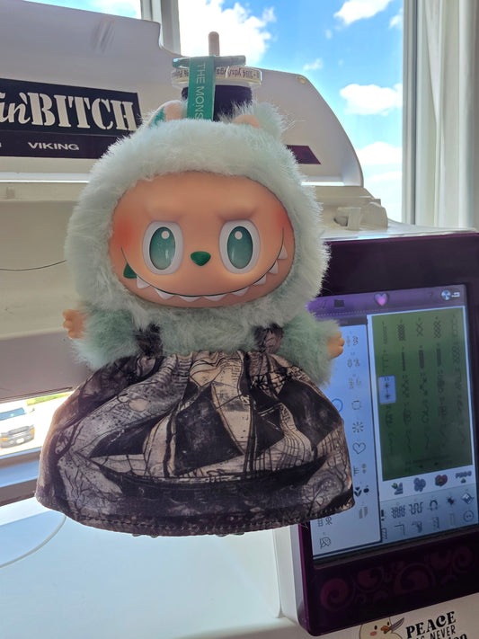 Ships dress for Labubu doll